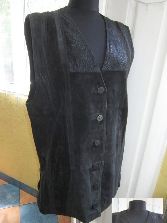 Фото 2. Оригинальная женская кожаная жилетка Echtes Leather. Германия. Лот 626