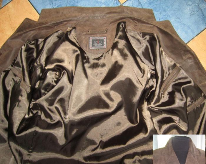 Фото 5. Большая кожаная мужская куртка ITALLO. Италия. Лот 935