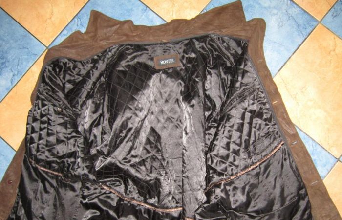 Фото 3. Большая лёгкая мужская кожаная куртка Montes. Испания. Лот 430
