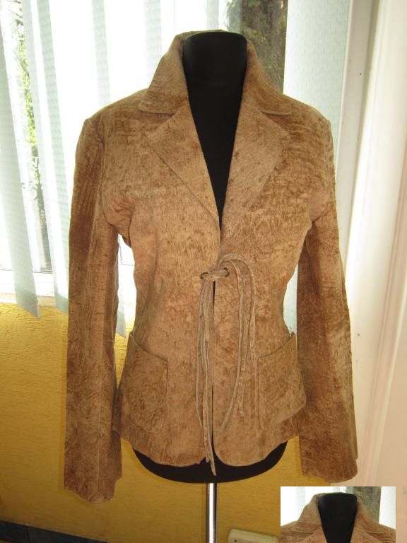 Стильная женская кожаная куртка-пиджак EDC by ESPRIT. США. Лот 567