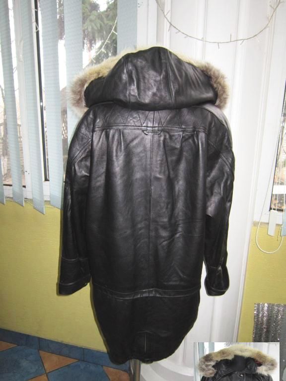 Фото 3. Оригинальная женская кожаная куртка с капюшеном YESSICA.54-56. Лот 338