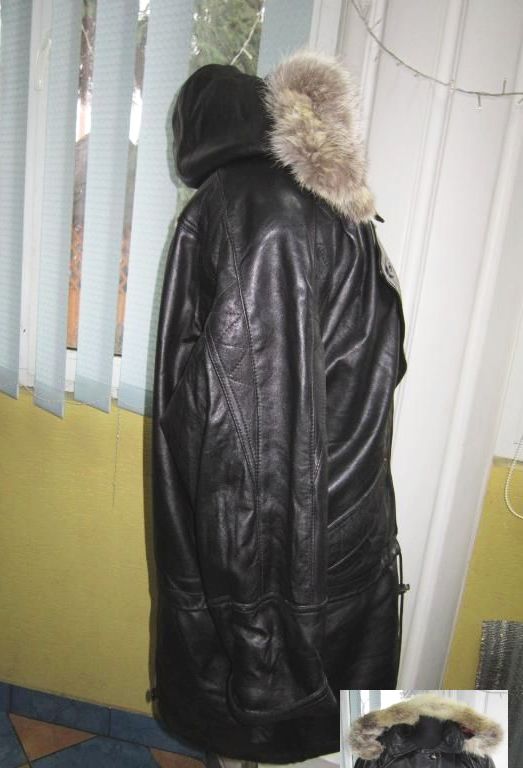 Фото 6. Оригинальная женская кожаная куртка с капюшеном YESSICA.54-56. Лот 338