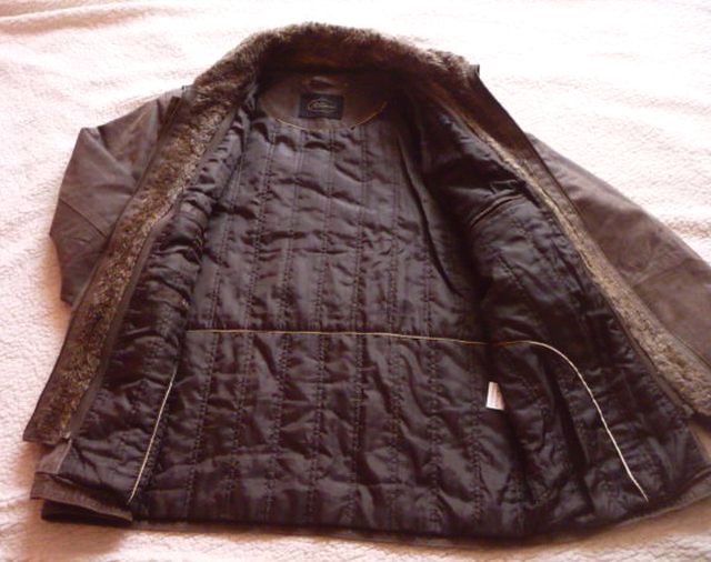 Фото 7. Утеплённая кожаная мужская куртка JC Collection. Лот 603