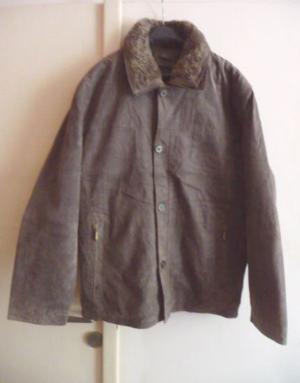 Фото 8. Утеплённая кожаная мужская куртка JC Collection. Лот 603