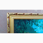 Большая картина Водопад с подсветкой, музыкальная, размер 70х110 см