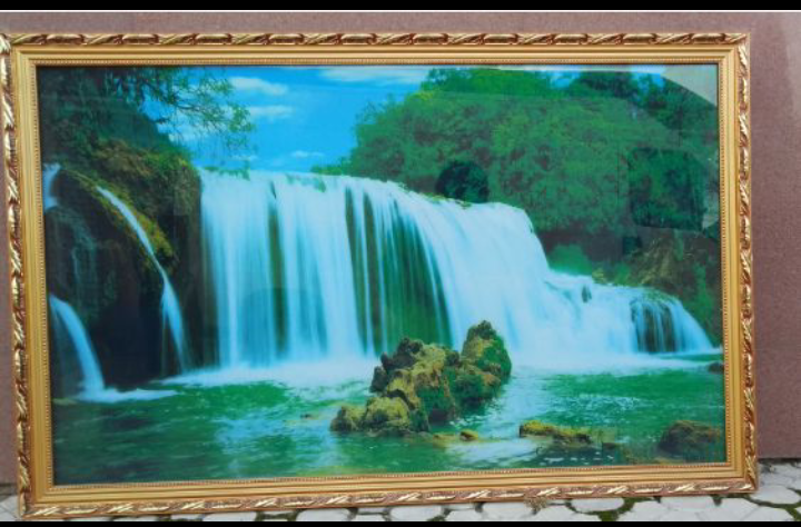 Фото 3. Большая картина Водопад с подсветкой, музыкальная, размер 70х110 см