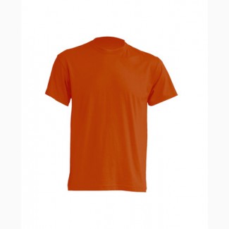 Трикотажная рубашка, футболка темно-оранжевая короткий рукав