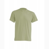 Трикотажная рубашка, футболка оливковая короткий рукав