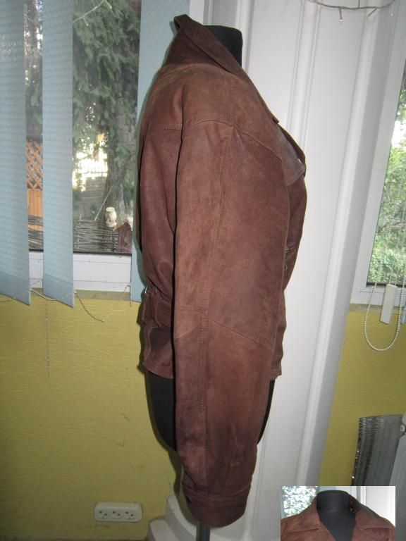 Фото 5. Оригинальная женская кожаная куртка-косуха с поясом. Лот 234