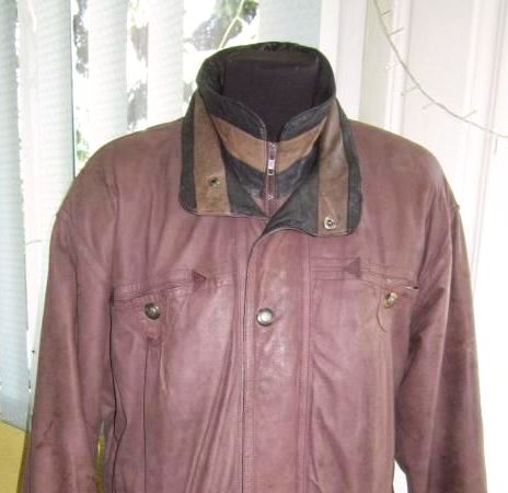 Фото 7. Большая утеплённая кожаная мужская куртка. Германия. Лот 642