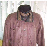 Большая утеплённая кожаная мужская куртка. Германия. Лот 642