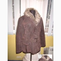 Женская кожаная куртка с поясом DESIGNER S. Дания. 52р. Лот 745