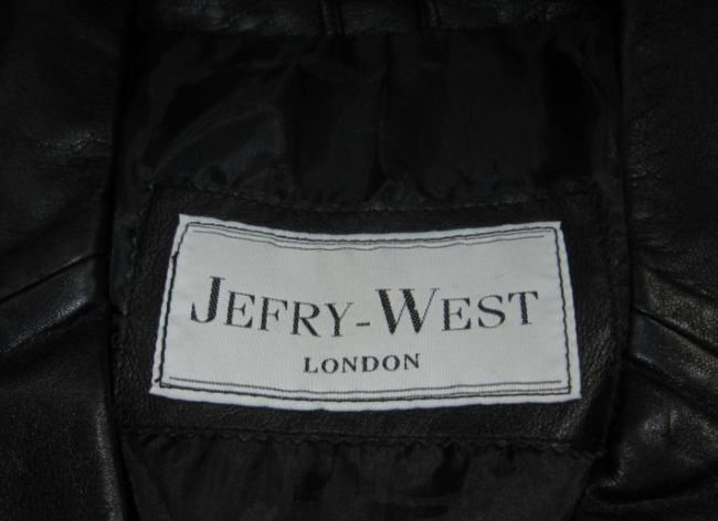 Фото 4. Легенька шкіряна чоловіча куртка- піджак Jefry West. Італія. 52р. Лот 1093