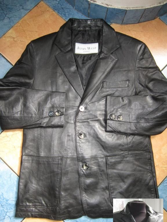 Фото 6. Легенька шкіряна чоловіча куртка- піджак Jefry West. Італія. 52р. Лот 1093