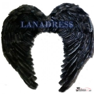 Большущие черные крылья Ангела, 100 см. на 100 см
