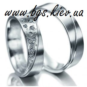 Фото 2. Обручальные кольцо белое золото с бриллиантом на заказ