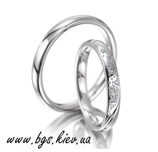 Фото 5. Обручальные кольцо белое золото с бриллиантом на заказ