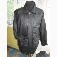Большая классическая кожаная мужская куртка HENRY MORELL. Лот 578