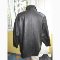 Большая классическая кожаная мужская куртка HENRY MORELL. Лот 578