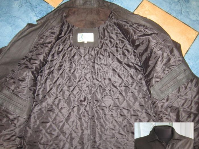 Фото 3. Большая кожаная мужская куртка MILANO Real Leather. Кипр. 58р. Лот 1022