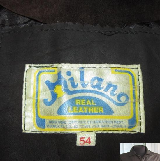 Фото 5. Большая кожаная мужская куртка MILANO Real Leather. Кипр. 58р. Лот 1022