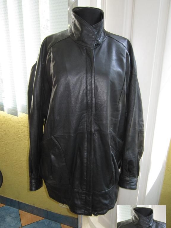 Фото 2. Большая женская кожаная куртка Echtes Leather. Германия. Лот 1023