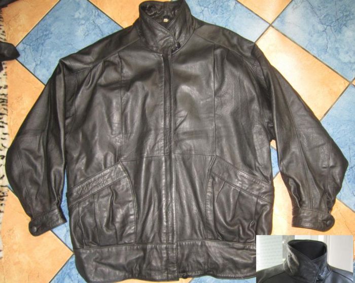 Фото 6. Большая женская кожаная куртка Echtes Leather. Германия. Лот 1023