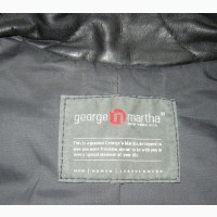 Велика шкіряна чоловіча куртка George Martha. США. 72р. Лот 1088