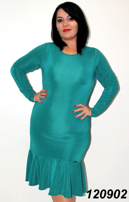 Фото 2. Платья фиолетовые и бирюзовые трикотажные(48, 50, 52 размеры)