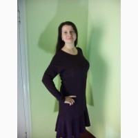 Платья фиолетовые и бирюзовые трикотажные(48, 50, 52 размеры)