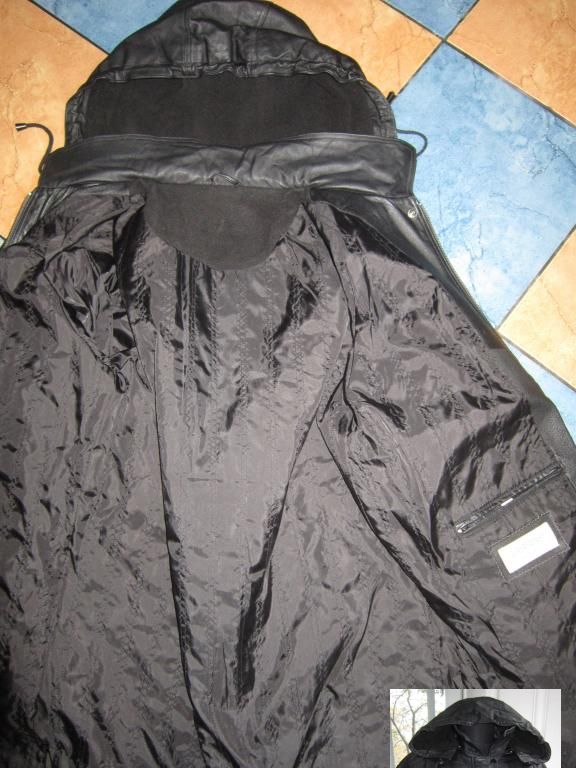 Фото 5. Большая утеплённая женская кожаная куртка с капюшоном CANDA. Голландия. 58р. Лот 975