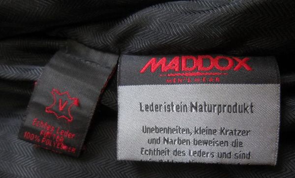 Фото 5. Велика шкіряна чоловіча куртка MADDOX. 68р. Німеччина. Лот 1090