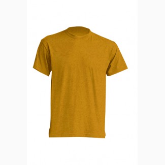 Трикотажная рубашка, футболка темно-горчичная короткий рукав
