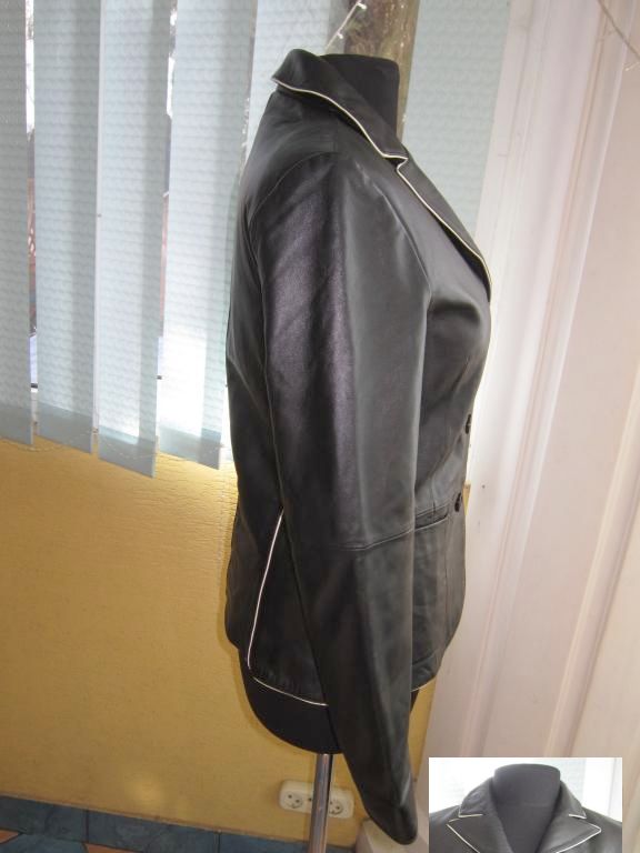 Фото 4. Лёгенькая женская кожаная куртка-пиджак TCM. Лот 886
