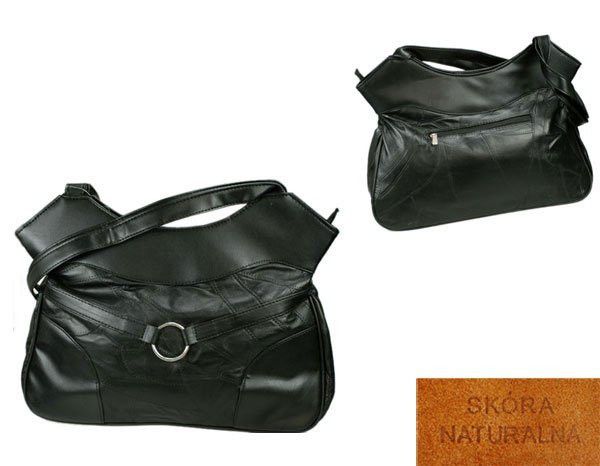 Сумка велика чорна з натуральноі шкіри/сумка большая черная из натуральной кожи